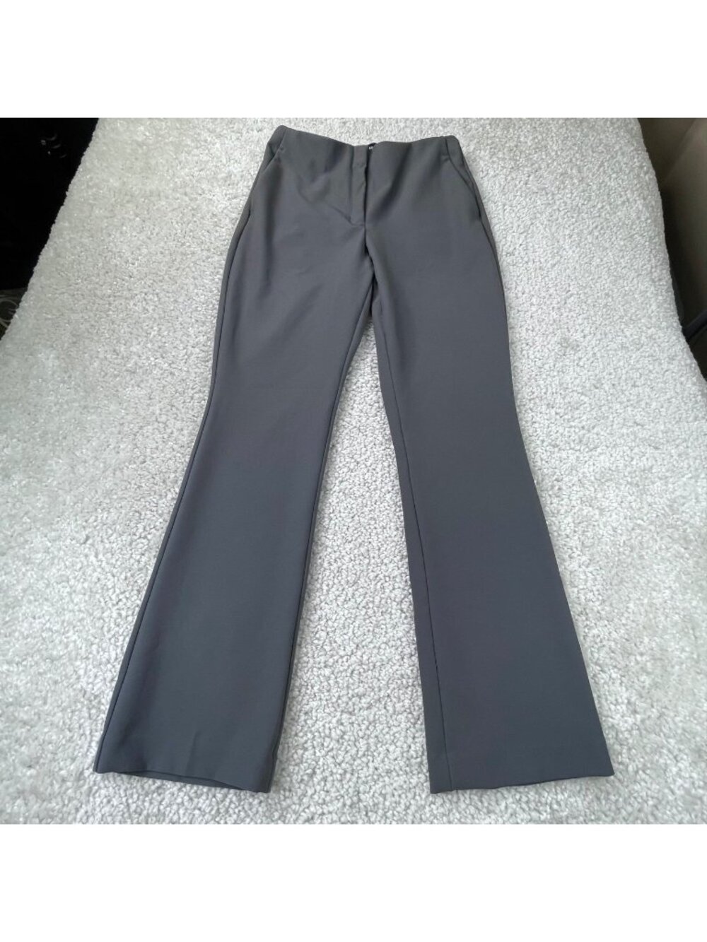 Express Supersoft Twill Boot High Rise Trouser Pants Gray Womens Medium